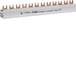 Hager Kamrail - Aansluitrail 3P+N, 12 modulen, 80 A -, Ophalen of Verzenden, Nieuw, Groepenkast