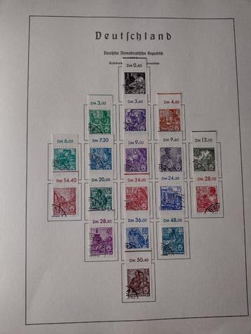 Duitse Democratische Republiek (DDR) 1953/1990 - DDR van, Postzegels en Munten, Gestempeld