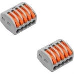 Lasklem Set 2 Stuks - 5 Polig met Klemmetjes voor LED Toebeh, Ophalen of Verzenden, Nieuw