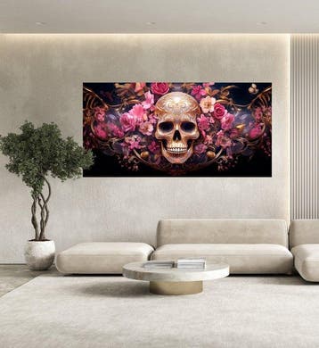 Eric Lespinasse - #3 - Skull & Flowers - XXL