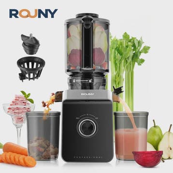 ROUNY Slow Juicer - Krachtige Cold Press Sapcentrifuge, Filt, Witgoed en Apparatuur, Juicers, Verzenden, Nieuw