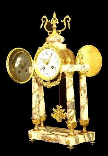 Pendule - Antiek - Verguld brons - 1850-1900