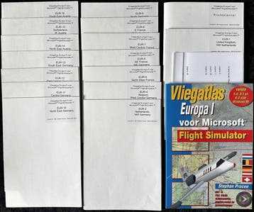 Vliegatlas Europa 1 voor Microsoft Flight Simulator PC Small, Spelcomputers en Games, Games | Pc, Verzenden, Nieuw
