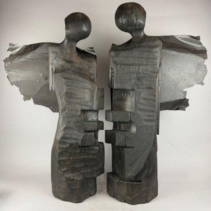 Karol Dusza (XX-XXI) - Completion - wooden statues, Antiek en Kunst, Kunst | Designobjecten