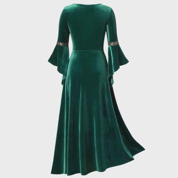 Middeleeuwse Gothic Jurk met Bandage Detail - Perfect voor H, Verzenden