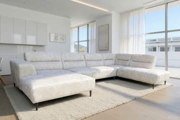 U-Bank Bloemendaal - u-banken, Nieuw, 150 cm of meer, Stof, 300 cm of meer