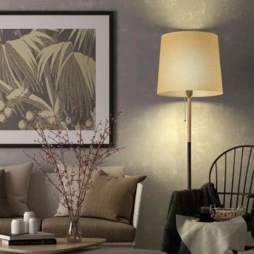 Moderne Staande Lamp – Elegante Paallamp met Kap – Nieuw, Verzenden, Nieuw, Hout, 150 tot 200 cm