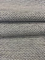 Hoogwaardig! Luxueuze geweven stof zwart en wit - Textiel -