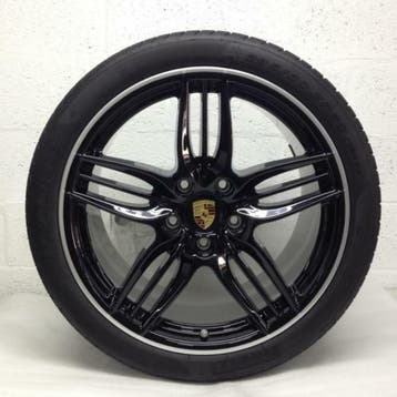 Porsche 991 2/4 ORIGINELE 20inch Sportdesign met banden, Ophalen, Gebruikt, Velg(en), Personenwagen