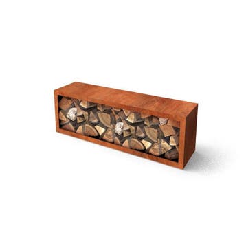 Geroba Egura C7 houtopslag 1500x385x500mm - Cortenstaal, Verzenden, Nieuw