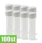 Lege buisjes met schroefdop 5 ml 100 st, Ophalen of Verzenden, Nieuw