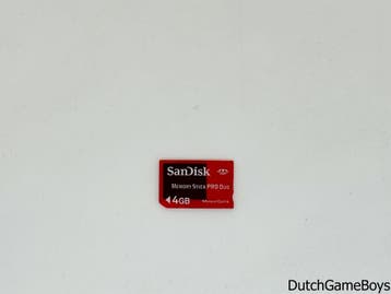 PSP - SanDisk - Memory Stick Pro Duo - Clear Red - 4GB, Verzenden, Gebruikt