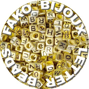 Fako Bijoux - Letterkralen Vierkant - Letter Beads - Alfabet, Verzenden, Nieuw