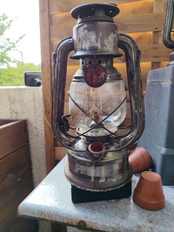 Lantaarn - IJzer - Stormlamp ALG 1920