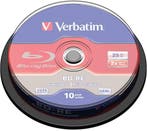 Verbatim | BD-RE | 25 GB | 2x Speed | in Cakebox | 10 Stuks, Computers en Software, Beschrijfbare discs, Verzenden, Nieuw