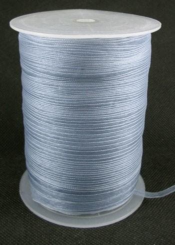 2 meter organza lint 6mm gray (Lint voor armbandjes), Ophalen of Verzenden, Nieuw, Draad