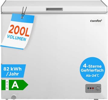 Comfee RCC201WH6 - Vrieskist - 85 cm - 200L - Supervriezen -, Ophalen of Verzenden, Nieuw