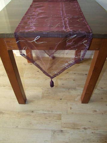 Chique tafelloper loper transparant div. kleuren NIEUW, Ophalen of Verzenden, Nieuw, Rechthoek