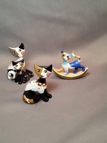 Goebel - Beeldje - Rosina Wachtmeister Katzenfigurinen Set