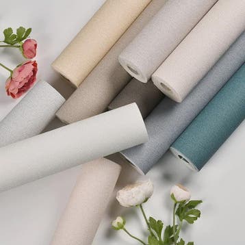 Nordic Stijl Linnen Structuur Behang - Sfeervolle Wanddecora, Verzenden