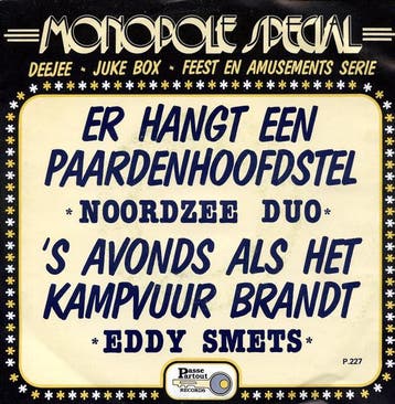vinyl single 7 inch - Noordzee Duo - Eddy Smets â Er Ha., Verzenden, Zo goed als nieuw, 7 inch, Pop