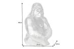 Decoratief Gorilla-figuur KONG 40cm zilveren handgemaakte, Ophalen of Verzenden, Nieuw