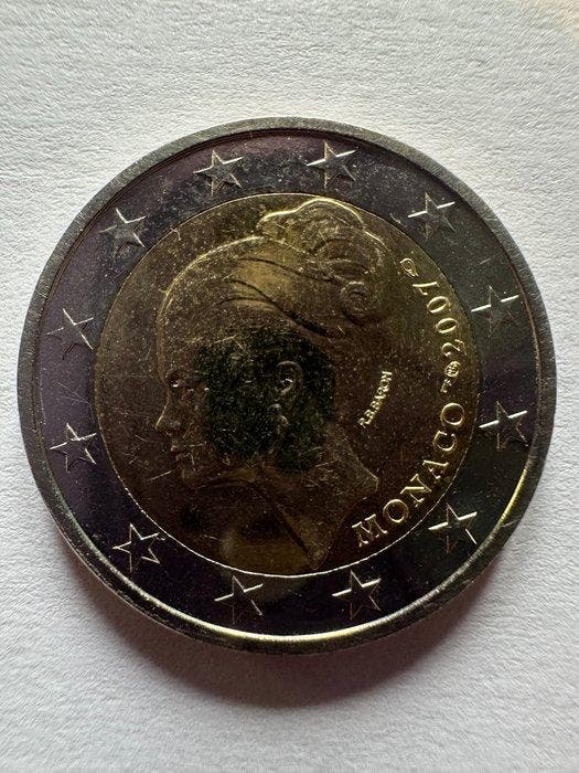 Monaco. 2 Euro 2007 Grace Kelly, Postzegels en Munten, Munten | Europa | Niet-Euromunten