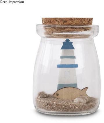 Houten deco maritiem zeilboot vuurtoren 2 soorten zakje, Ophalen of Verzenden, Nieuw