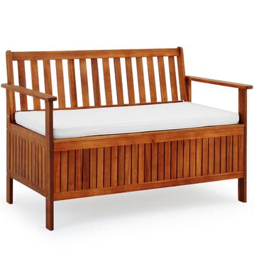 Tuinbank acaciahout 120x65x85cm opbergruimte, Tuin en Terras, Verzenden, Nieuw