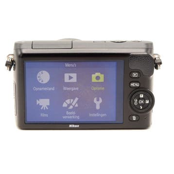Nikon 1 S2 + 11-27,5mm Zwart (Occasion) - 2150 Opnamen, Audio, Tv en Foto, Fotocamera's Digitaal, Ophalen of Verzenden, Gebruikt