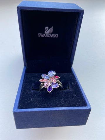 Swarovski - Staal - Ring, Antiek en Kunst