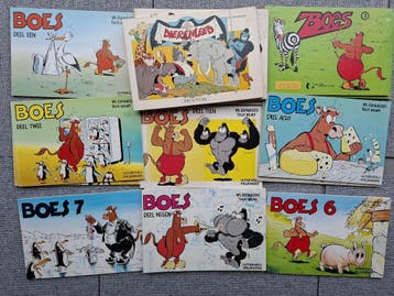 Boes stripboeken - Dierenleed - Boes strips bekend van TV, Complete serie of reeks, Verzenden, Gelezen