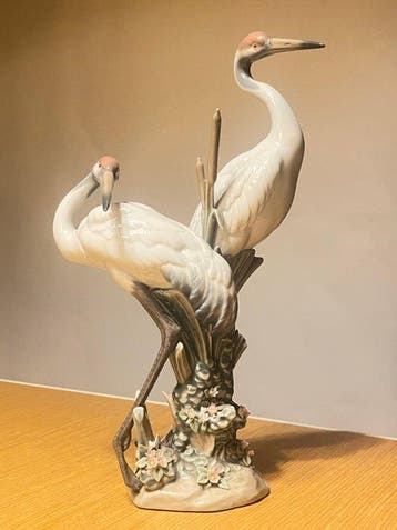 Lladró - Salvador Debón - sculptuur, Courting Cranes - 27 cm