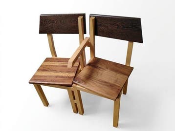 Carlos Houba - Fauteuil - Wenge, Tulpenboomhout,