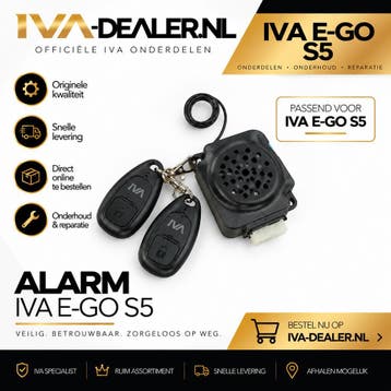 Alarm IVA E-GO S5 | IVA-Dealer.nl, Verzenden, Nieuw, Overige typen, Overige merken