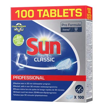 Sun Vaatwastabletten Classic 100 stuks, Verzenden, Nieuw in verpakking