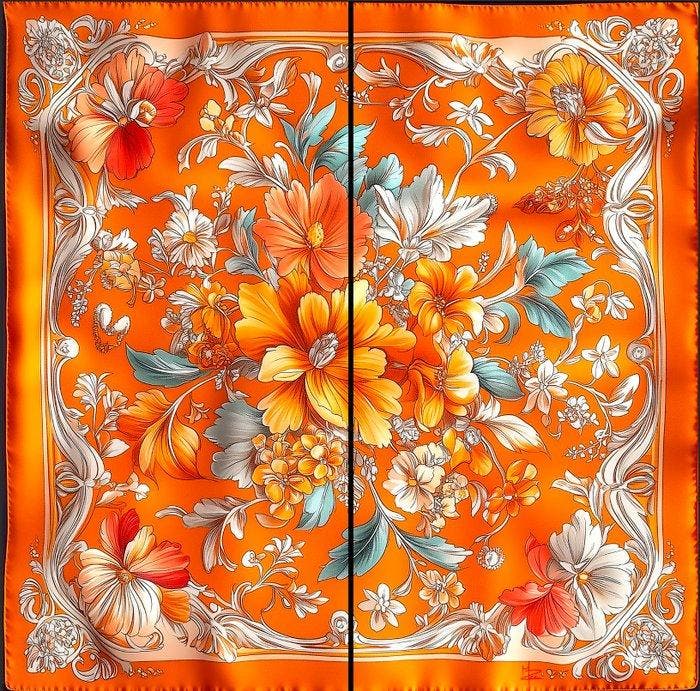 PLM-Art - Dipt Square Scarf XXL, Antiek en Kunst, Kunst | Designobjecten