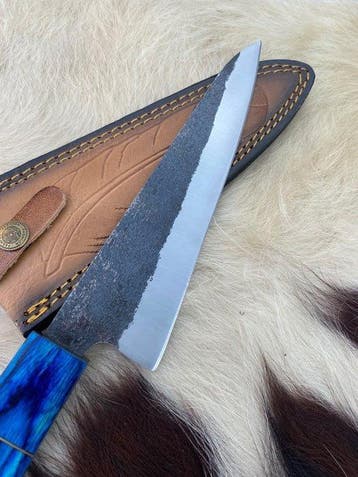 Keukenmes - Chefs knife - Staal - Verenigd Koninkrijk - mes, Antiek en Kunst