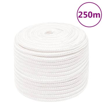 vidaXL Boottouw 12 mm 250 m polypropyleen volwit, Verzenden, Nieuw