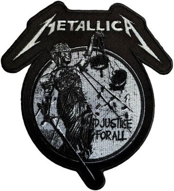 Metallica Justice Mono - Patch officiële merchandise, Ophalen of Verzenden, Nieuw, Kleding