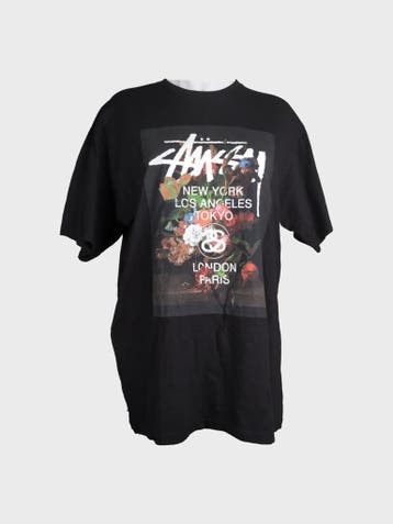 Stüssy T-shirt Dames maat XL Zwart, Stüssy, Zwart, Maat 46/48 (XL) of groter, Ophalen of Verzenden