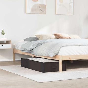 vidaXL Opbergdoos met transparant bovenraam Antracietkleurig, Verzenden, Nieuw