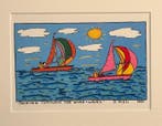 James Rizzi (1950-2011) - Tacking Through the Wind & Waves