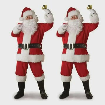 Luxe Gouden Fluweel Santa Claus Kostuum voor Heren - Perfect, Verzenden, Nieuw