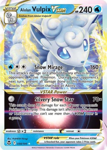 Alolan Vulpix VSTAR #34, Ophalen of Verzenden, Nieuw
