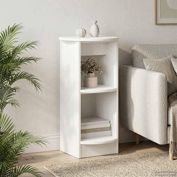 vidaXL Bijzetkast Wit Geconstrueerd hout, Minder dan 50 cm, Verzenden, Nieuw, Minder dan 100 cm