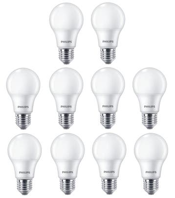 10 stuks Philips LED lamp E27 11W 1055lm 2700K Mat Niet-D..., Ophalen of Verzenden, Nieuw