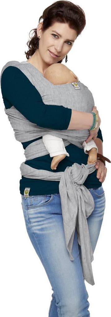 ByKay Stretchy Wrap de Luxe Draagdoek - Grijs Melange, Verzenden, Nieuw