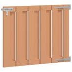 vidaXL Tuinpoort 100 x 80 cm WPC en Aluminium Bruin, Tuin en Terras, Verzenden, Nieuw
