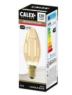 OP=OP Calex LED Kaarslamp E14 2W 136lm 2100K Goud Niet-Di..., Ophalen of Verzenden, Nieuw